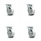 Service Caster 5 Inch Semi Steel Swivel Caster Set with Roller Bearing and Swivel Lock SCC SCC-30CS520-SSR-BSL-4 - alternate 1